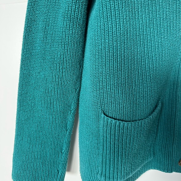 Boyfriend Style, Lands End Drifter Varsity V Relaxed Cardigan Sweater - Picture 4 of 8